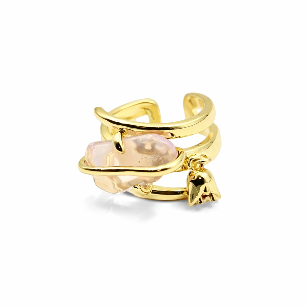 Pink Blossom Gem Ring