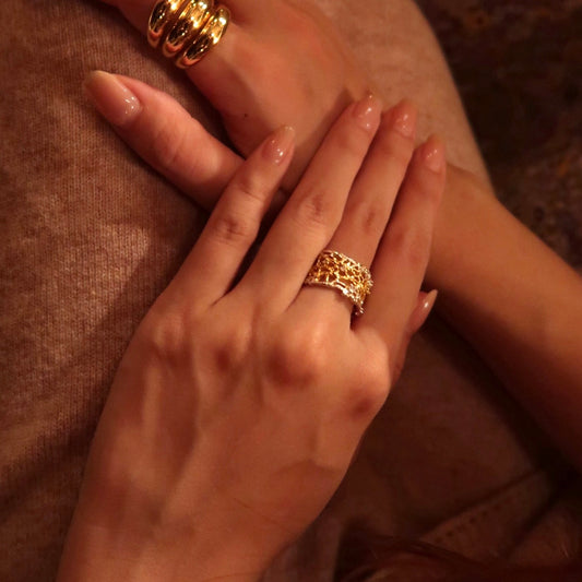 Gilded Lace Ring