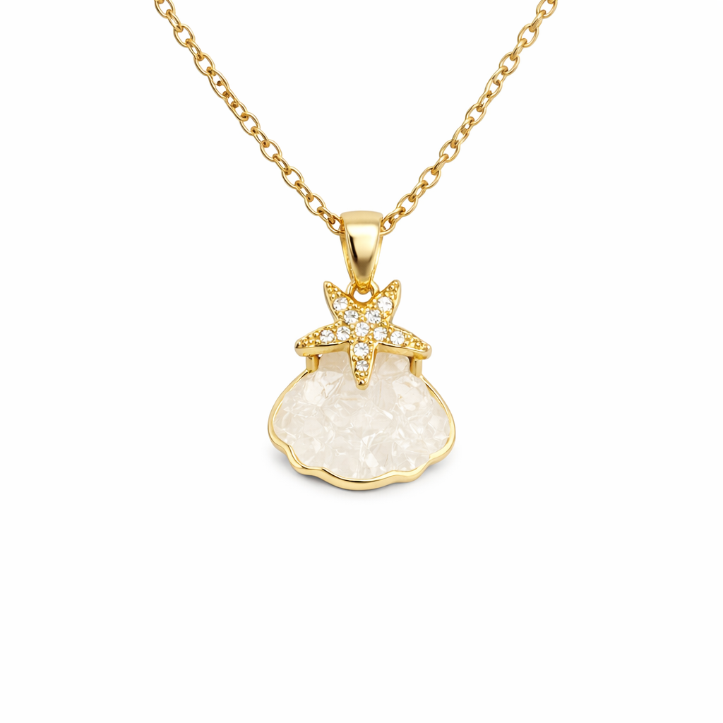 Seabreeze Star Shell Pendant Necklace