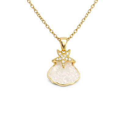 Seabreeze Star Shell Pendant Necklace