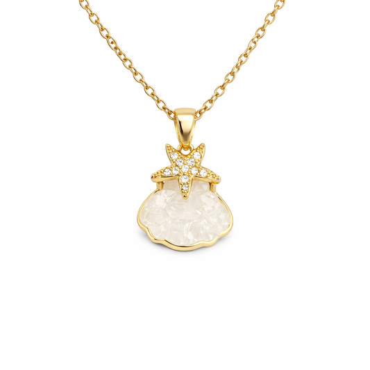 Seabreeze Star Shell Pendant Necklace