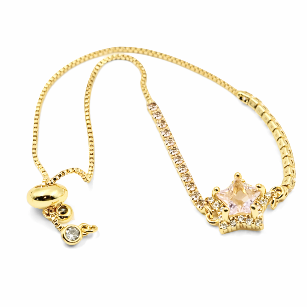 Lucky Pink Star Bracelet