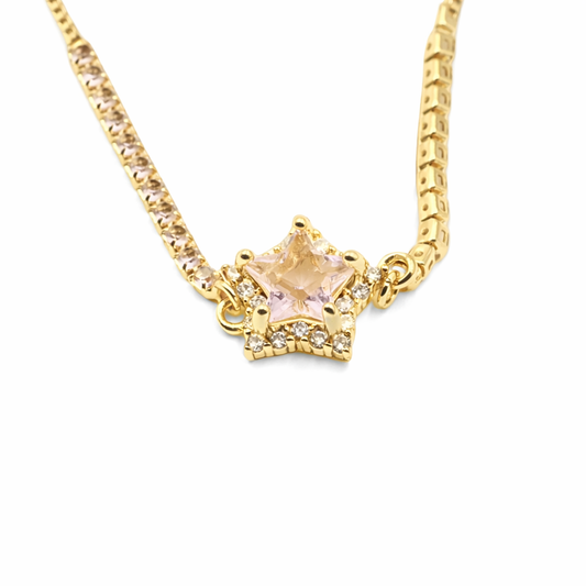 Lucky Pink Star Bracelet