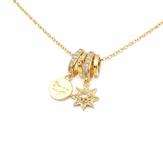 Celestial Starloop Pendant Necklace