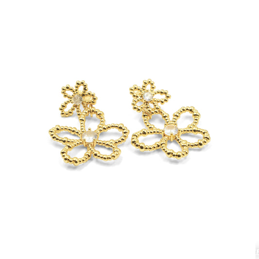 Duo Golden Fleur Earrings