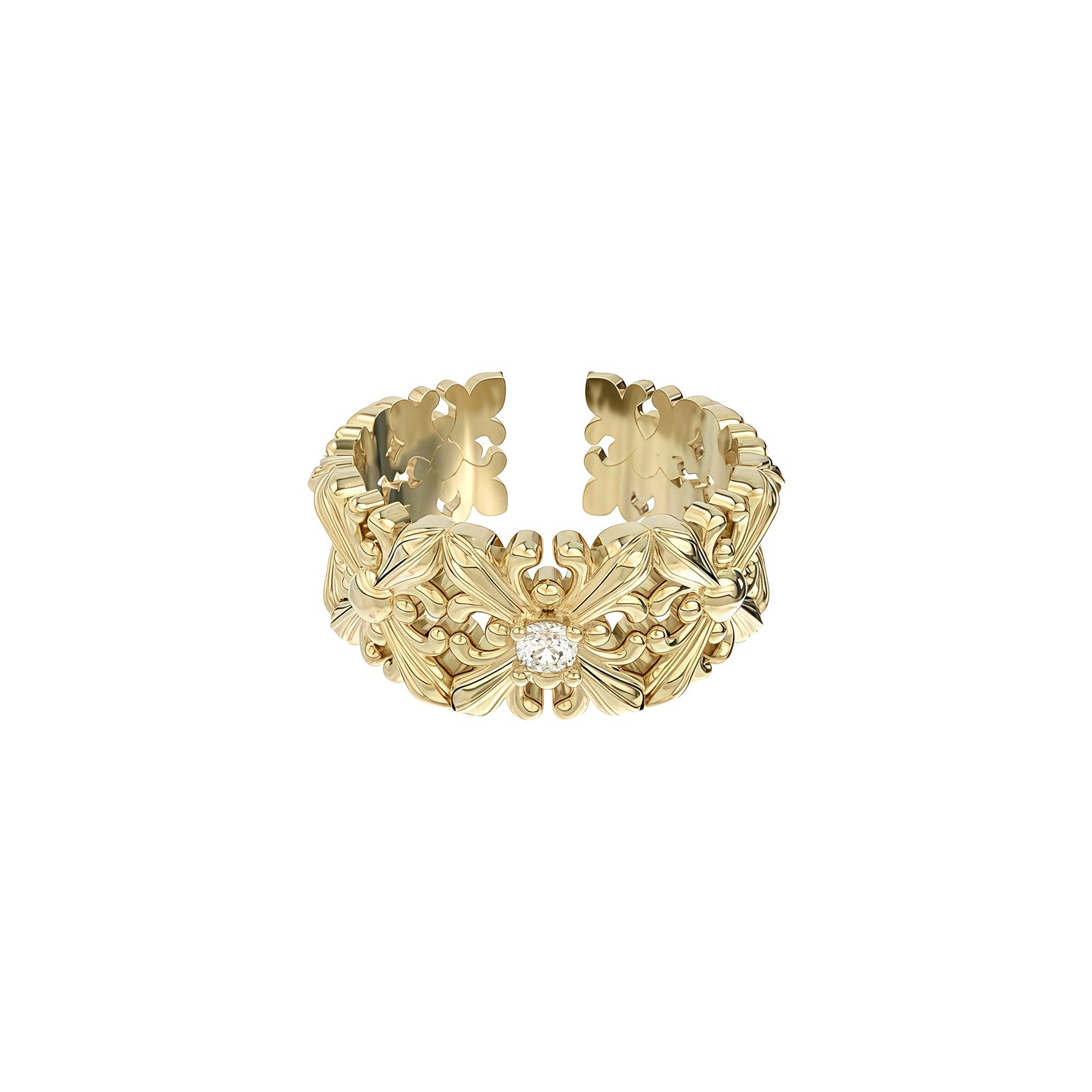 Midnight Iris Noir Ring