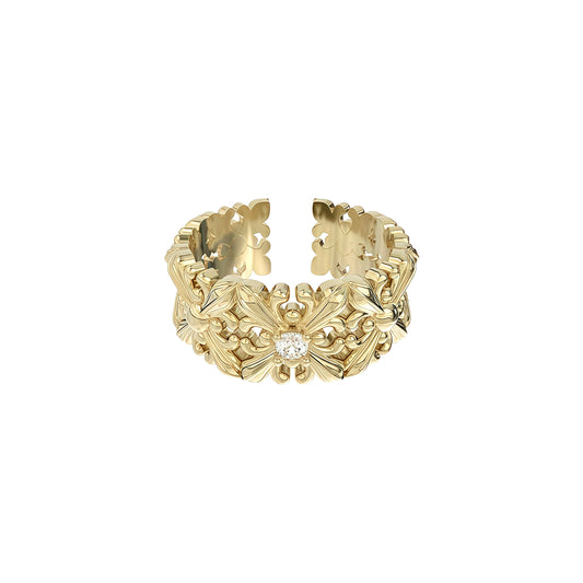 Midnight Iris Noir Ring