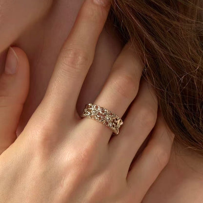 Midnight Iris Noir Ring