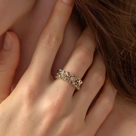 Midnight Iris Noir Ring