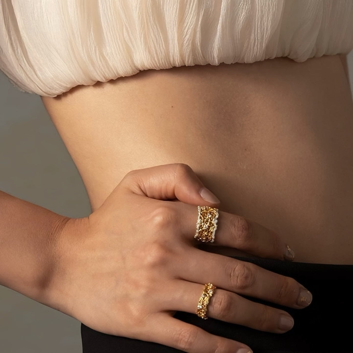 Gilded Lace Ring