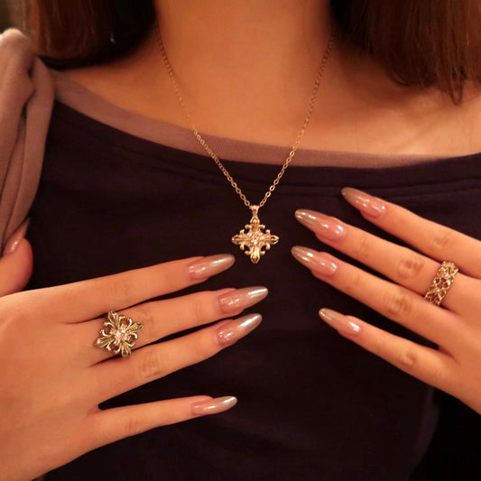 Midnight Iris Noir Ring