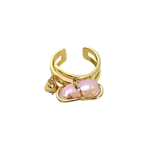Pink Blossom Gem Ring