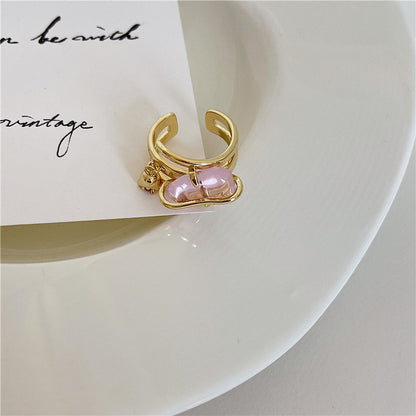 Pink Blossom Gem Ring