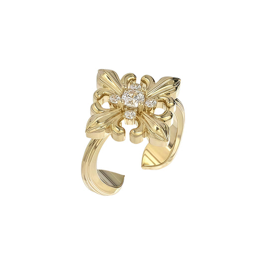 Midnight Iris Noir Ring